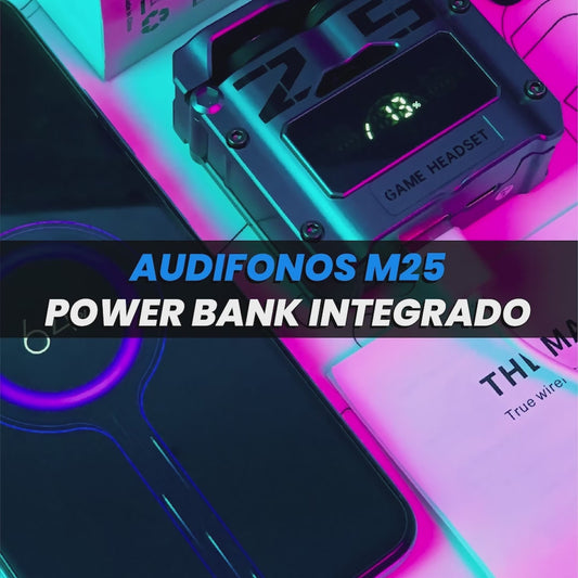 Audifono M25 Con Power Bank